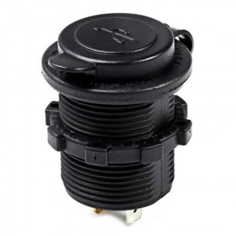 C940 5V 4.2A DOUBLE USB VEHICLE POWER PLUG BLUE WORK LIGHT WATER RESISTANT MOTORCYCLE SOCK