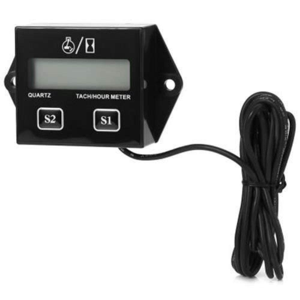 HEXIANG B707 12V 5W DIGITAL ENGINE TACH TACHOMETER HOUR METER GAUGE RESETTABLE INDUCTIVE F HEXIANG B707 12V 5W DIGITAL ENGINE TACH TACHOMETER HOUR METER GAUGE RESETTABLE INDUCTIVE F