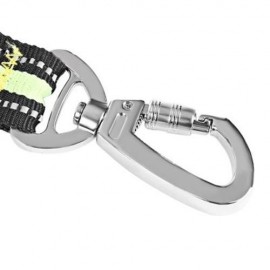 DUAL-HANDLE BUNGEE REFLECTIVE STITCHING ADJUSTABLE WAIST BELT DOG LEASH FOR RUNNING WALKIN