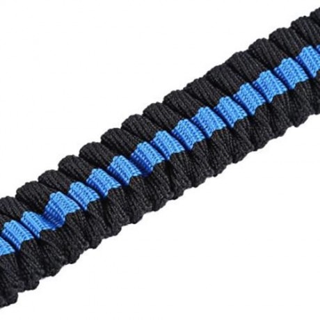 DUAL-HANDLE BUNGEE REFLECTIVE STITCHING ADJUSTABLE WAIST BELT DOG LEASH FOR RUNNING WALKIN