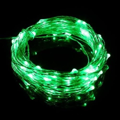 100 LEDS COPPER WIRE STRING FAIRY LIGHT WATERPROOF LED DECORATION LAMP (GREEN)