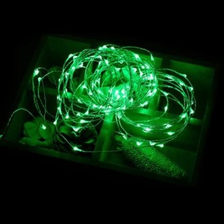 100 LEDS COPPER WIRE STRING FAIRY LIGHT WATERPROOF LED DECORATION LAMP (GREEN)