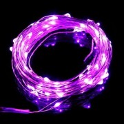 100 LEDS COPPER WIRE STRING FAIRY LIGHT WATERPROOF LED DECORATION LAMP (PURPLE)