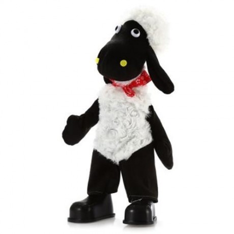 15 INCH SHEEP STYLE MUSICAL SHAKING HEAD PLUSH TOY STUFFED DOLL DECORATION GIFT (WHITE AND