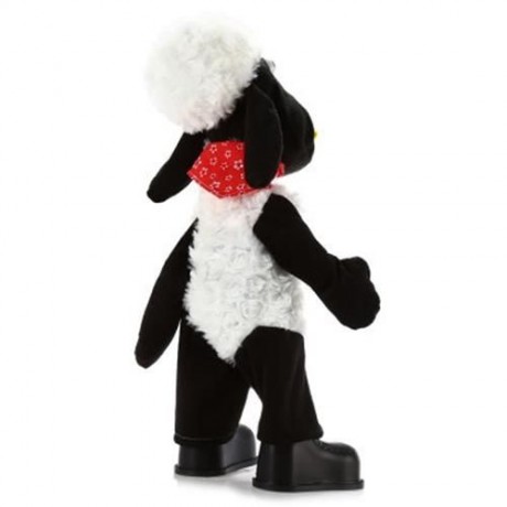 15 INCH SHEEP STYLE MUSICAL SHAKING HEAD PLUSH TOY STUFFED DOLL DECORATION GIFT (WHITE AND