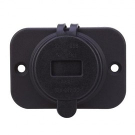 C913B 60L Z CAR VEHICLE RED LIGHT VOLTMETER SOCKET DUAL 12V PHONES GPS USB CHARGER POWER A