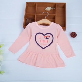 3PCS CUTE GIRLS COTTON LONG SLEEVE TOPS / POLKA DOT PRINTED COAT / TROUSERS (GREEN)