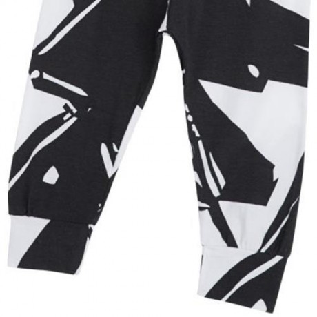2PCS TRENDY KIDS SLEEVELESS ROUND NECK T-SHIRT TROUSERS (BLACK)