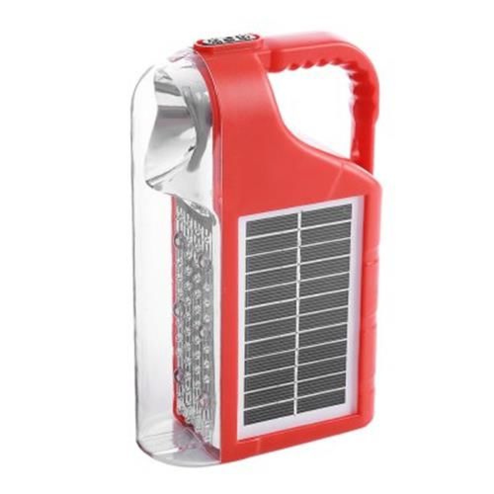 7 LEDS 3W 300LM SOLAR POWERED LANTERN FOR OUTDOOR CAMPING (RED)