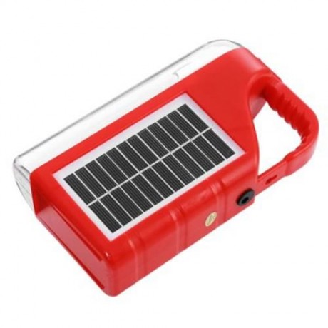 7 LEDS 3W 300LM SOLAR POWERED LANTERN FOR OUTDOOR CAMPING (RED)