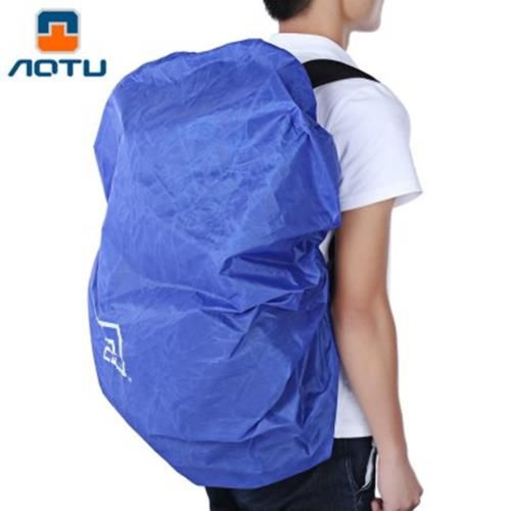 AOTU AT6926 40 - 90L OUTDOOR CLIMBING WATER RESISTANT BACKPACK RAIN COVER (BLUE)