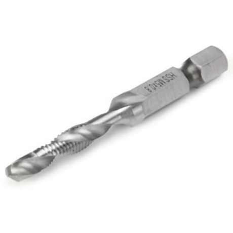 6PCS M3 - M10 HSS METRIC TAP DRILL BITS FOR MACHINE SCREW THREAD (GRAY)