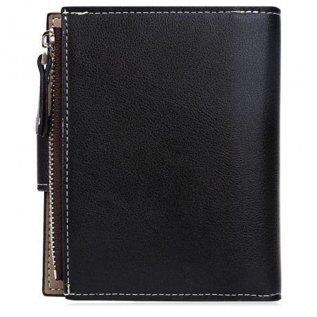 STYLISH SOLID COLOR WALLET FOR MEN (BLACK)