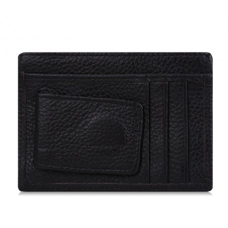 MEN OPEN LEATHER HORIZONTAL MAGNET WALLET (COFFEE)