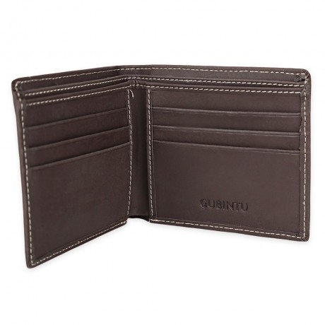 GUBINTU MEN OPEN HORIZONTAL SOFT CLUTCH WALLET  (DEEP BROWN)