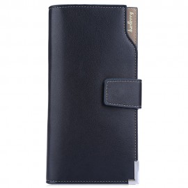 MEN SOFT SNAP FASTENER CLUTCH WALLET (BLUE)