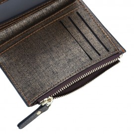 BABORRY STYLISH MEN BUSINESS WALLET WITH DETACHABLE CARD PHOTO HOLDER (GOLDEN)