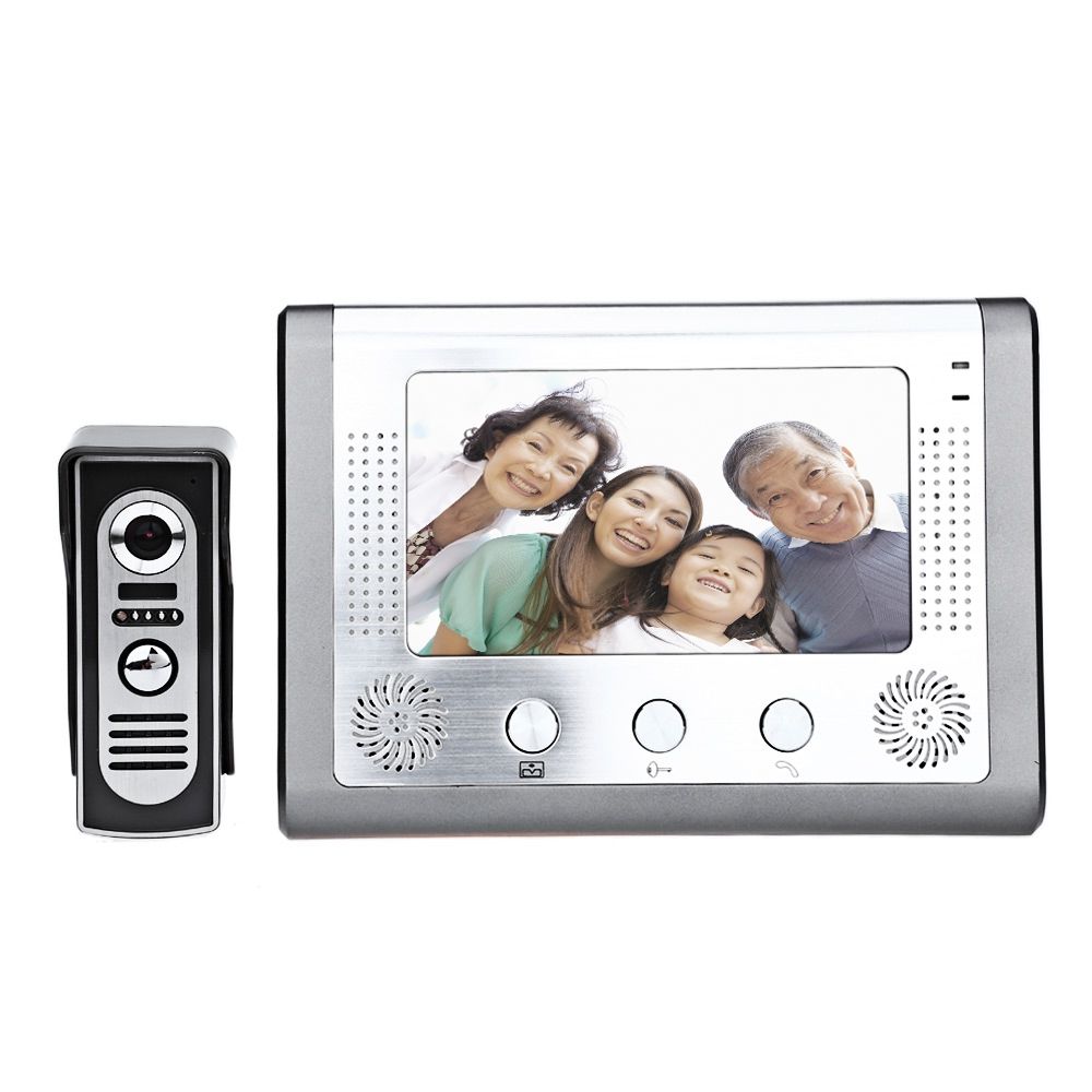 SY801M11 7 INCHES TFT SCREEN DOORBELL INTERCOM WITH VIDEO INTERPHONE INFRARED NIGHT VISION