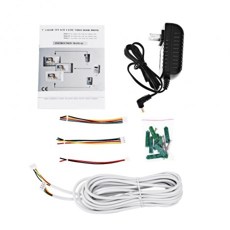 SY801M11 7 INCHES TFT SCREEN DOORBELL INTERCOM WITH VIDEO INTERPHONE INFRARED NIGHT VISION
