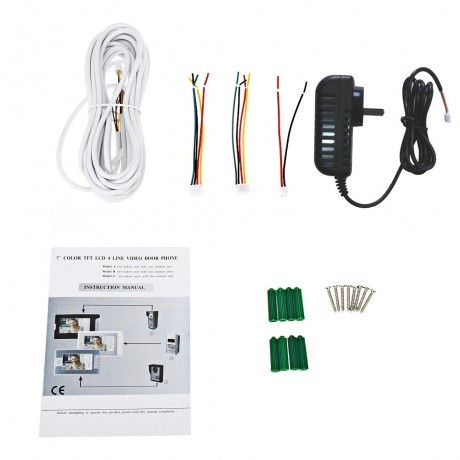 SY812MKW11 7 INCHES TFT SCREEN DOORBELL INTERCOM WITH VIDEO INTERPHONE INFRARED NIGHT VISI