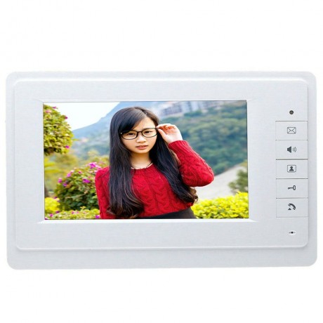 SY819M11 7 INCH HD DOORBELL CAMERA VIDEO INTERCOM DOOR PHONE SYSTEM WITH MONITOR (WHITE, U