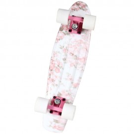 100KG LOAD RETRO SKATEBOARD HIBISCUS PATTERN MINI BOARD