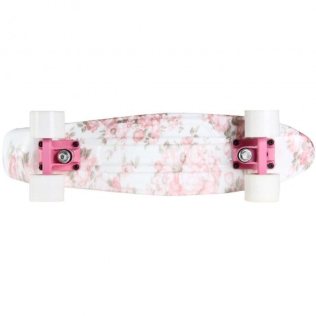 100KG LOAD RETRO SKATEBOARD HIBISCUS PATTERN MINI BOARD