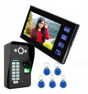 SY816A - MJF11 7 INCHES LCD FINGERPRINT RECOGNITION VIDEO DOOR PHONE INTERCOM SYSTEM IR CA