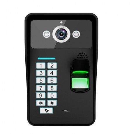 SY816A - MJF11 7 INCHES LCD FINGERPRINT RECOGNITION VIDEO DOOR PHONE INTERCOM SYSTEM IR CA