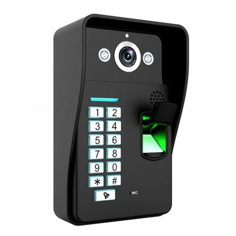 SY816A - MJF11 7 INCHES LCD FINGERPRINT RECOGNITION VIDEO DOOR PHONE INTERCOM SYSTEM IR CA