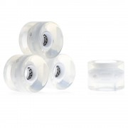 4PCS 60 X 45MM LED TRANSPARENT SKATEBOARD WHEELS (WHITE)