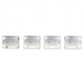 4PCS 60 X 45MM LED TRANSPARENT SKATEBOARD WHEELS (WHITE)
