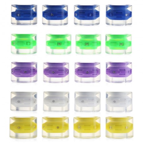 4PCS 60 X 45MM LED TRANSPARENT SKATEBOARD WHEELS (WHITE)
