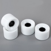 4PCS HIGH STRENGTH LONGBOARD SKATEBOARD WHEELS - 60 X 45MM (WHITE)
