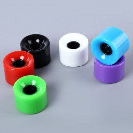 4PCS HIGH STRENGTH LONGBOARD SKATEBOARD WHEELS - 60 X 45MM (WHITE)
