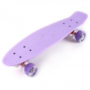 22 INCHES MINI CRUISER BANANA STYLE LONGBOARD PASTEL COLOR FISH SKATEBOARD WITH LED FLASHI