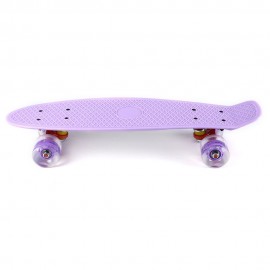 22 INCHES MINI CRUISER BANANA STYLE LONGBOARD PASTEL COLOR FISH SKATEBOARD WITH LED FLASHI