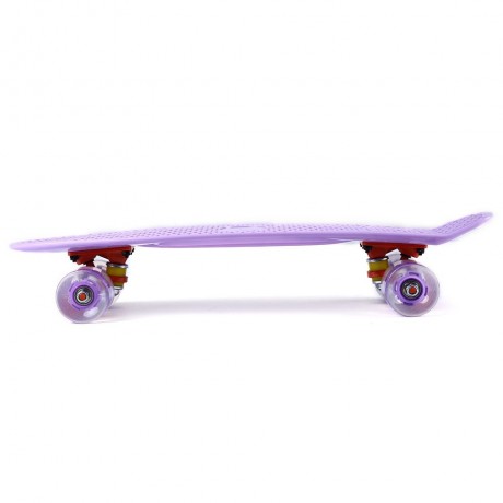 22 INCHES MINI CRUISER BANANA STYLE LONGBOARD PASTEL COLOR FISH SKATEBOARD WITH LED FLASHI