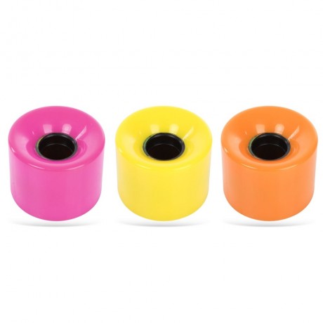 4PCS 60 X 45MM OUTDOOR PU MADE SKATEBOARDING WHEELS (YELLOW)