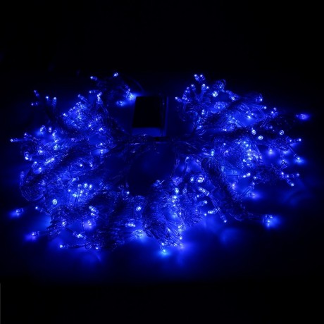 304 LEDS CHRISTMAS STRING FAIRY LIGHT WINDOW CURTAIN LIGHTING (BLUE, CHINESE PLUG)