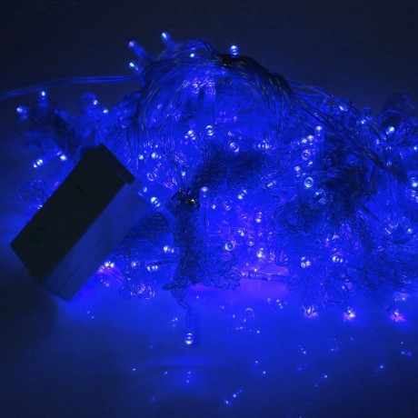 304 LEDS CHRISTMAS STRING FAIRY LIGHT WINDOW CURTAIN LIGHTING (BLUE, CHINESE PLUG)