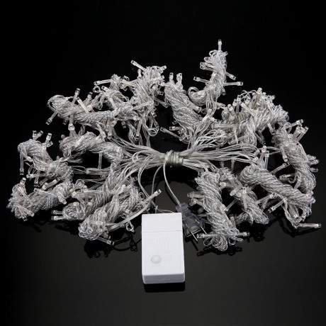 304 LEDS CHRISTMAS STRING FAIRY LIGHT WINDOW CURTAIN LIGHTING (BLUE, CHINESE PLUG)
