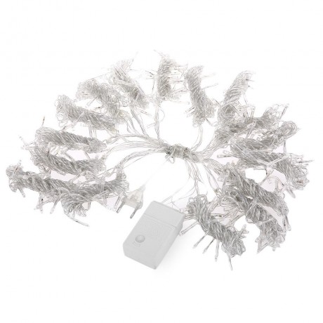 304 LEDS CHRISTMAS STRING FAIRY LIGHT WINDOW CURTAIN LIGHTING (BLUE, EU PLUG)