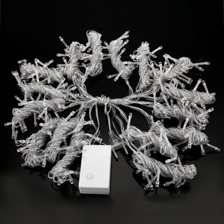 304 LEDS CHRISTMAS STRING FAIRY LIGHT WINDOW CURTAIN LIGHTING (BLUE, EU PLUG)