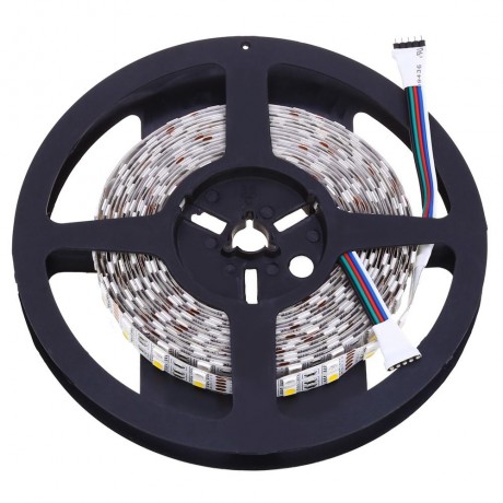 5M DOUBLE ROW 5050 SMD 600 RGB WHITE LED STRIP LIGHT FOR DECORATION (WARM WHITE LIGHT)