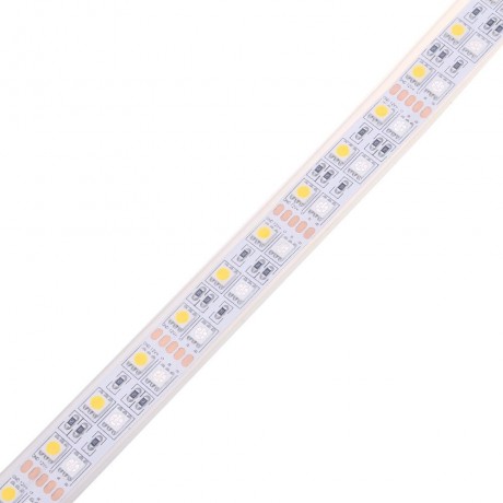 5M DOUBLE ROW 5050 SMD 600 RGB WHITE STRIP LIGHT WATERPROOF LED FLEXIBLE LAMP (BLACK, 12V 