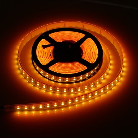 5M DOUBLE ROW 5050 SMD 600 RGB WHITE STRIP LIGHT WATERPROOF LED FLEXIBLE LAMP (BLACK, 12V 