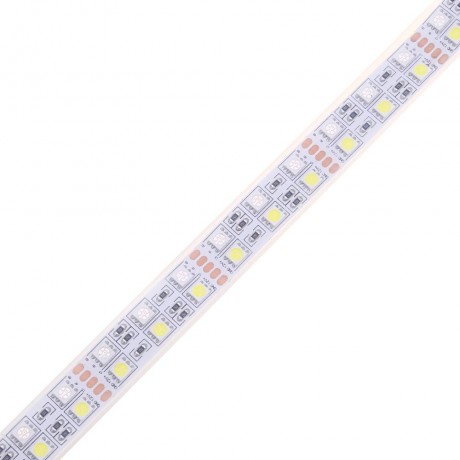 5M DOUBLE ROW 5050 SMD 600 RGB WHITE STRIP LIGHT WATERPROOF LED FLEXIBLE LAMP (BLACK, 24V 