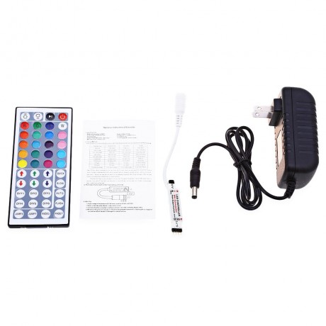 5M 300 LEDS SMD 5050 FLEXIBLE COLORFUL STRIP LIGHT WITH REMOTE CONTROL (COLORFUL, US PLUG)