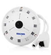 ESCAM QP130 1.3MP P2P H.264 360 DEGREES PANORAMIC FISH EYE HD IP CAMERA SUPPORT 128GB TF C
